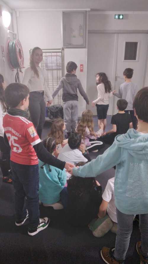 Les élèves de 6TQD animation à Valmeinier
