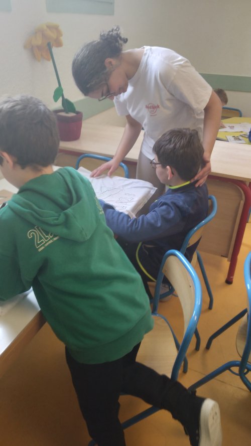 Les élèves de 6TQD animation à Valmeinier