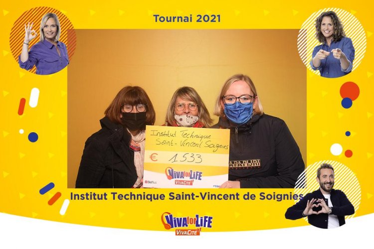 Remise du chèque Viva For Life