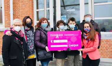 Remise du chèque Think Pink (cross de la Saint-Nicolas)
