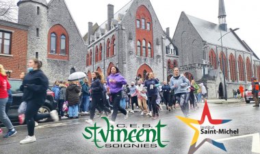 Remise du chèque de 2200 euros en faveur de l'Institut Saint-Michel de Verviers