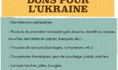 Collecte de dons en solidarité avec l'Ukraine