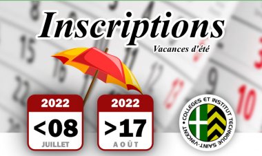 Inscriptions - septembre 2022