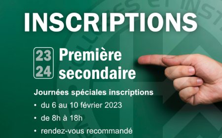 Journées spéciales inscriptions