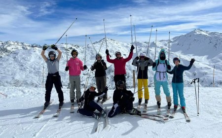 Les élèves de 6TQD animation à Valmeinier