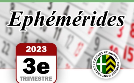Ephémérides du troisième trimestre | Année scolaire 2022-2023