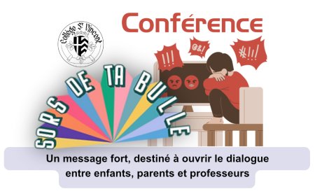 Conférence « Sors de ma bulle »