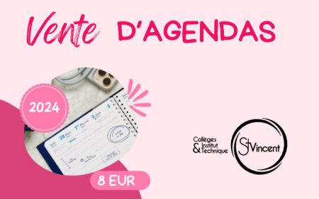 Vente d'agendas