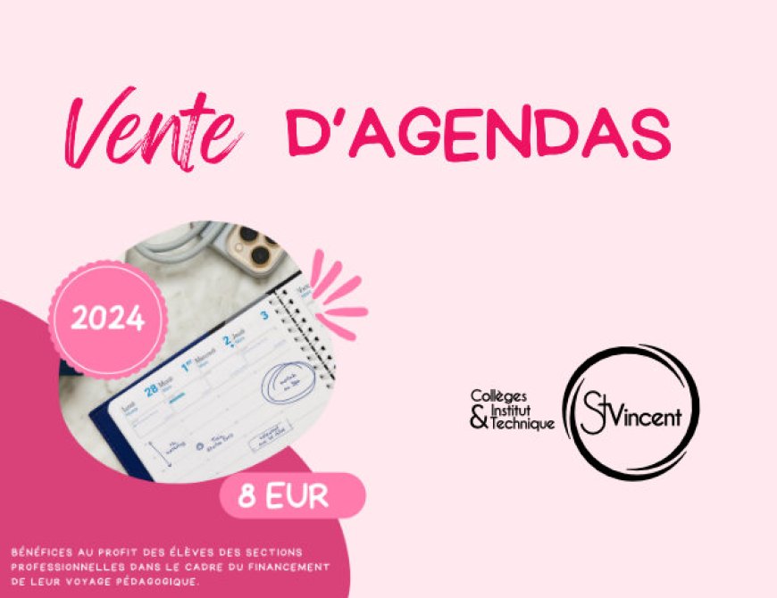 Vente d'agendas