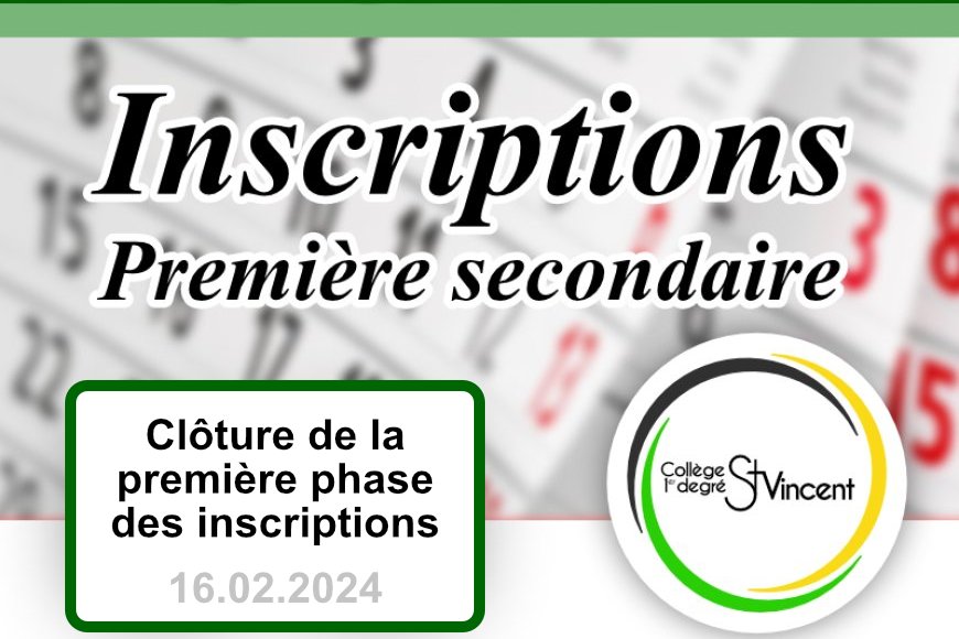 Clôture de la première phase d'inscription en première année commune