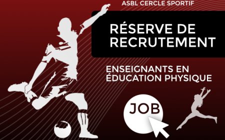 Réserve de recrutement pour l'ASBL Cercle Sportif