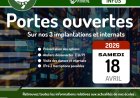 Matinée portes ouvertes : samedi 18 avril 2026