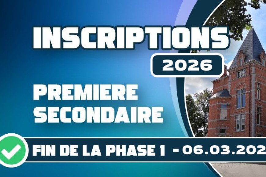 Fin de la 1ère phase des inscriptions en S1 - Année scolaire 2026-2027