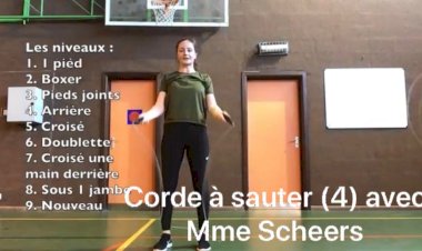 Les cours de corde à sauter : Samedi 18 avril dernière partie avec Mme Scheers
