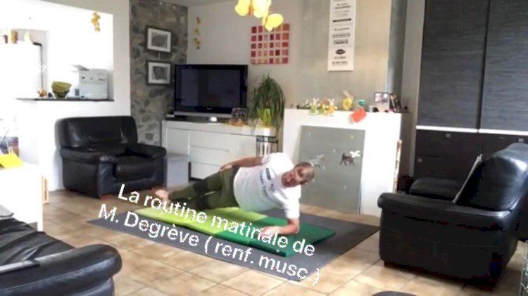 Vendredi 17 avril Routine matinale (renforcement) avec M. Degrève