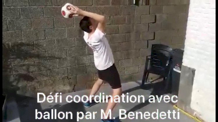 Défis Coordination : Vendredi 1er mai Défi avec ballon par M. Benedetti